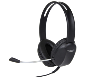 Cyber Acoustics 3.5mm Stereo Headset with Headphones and Noise Cancelling Microphone